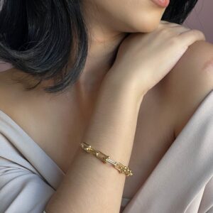 Pulseira Inspiração Tiffany Dourado