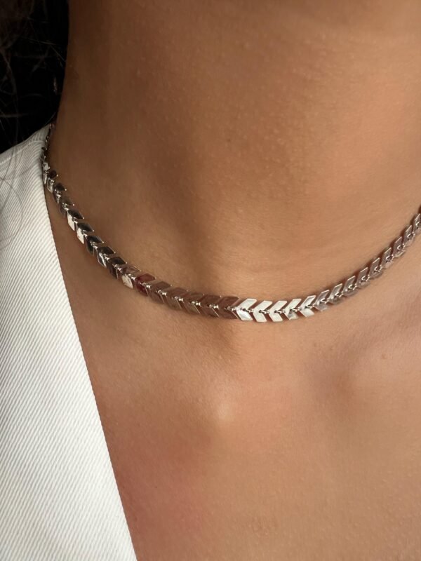 Choker Escamas Níquel