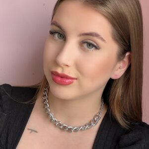 Choker Elo Corrente Grumet Lisa Níquel