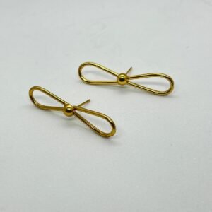 Brinco Laço Aro Dourado