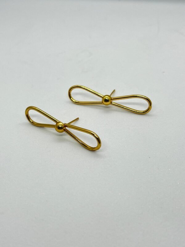 Brinco Laço Aro Dourado