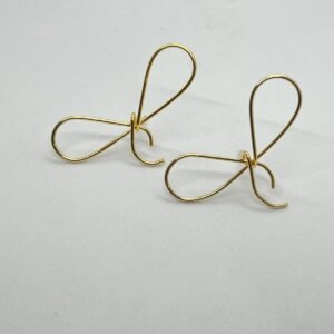 Brinco Laço Fio Dourado