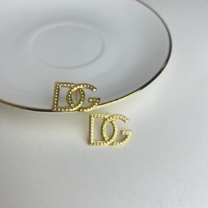 Brinco Inspiração Dolce Gabbana Dourado