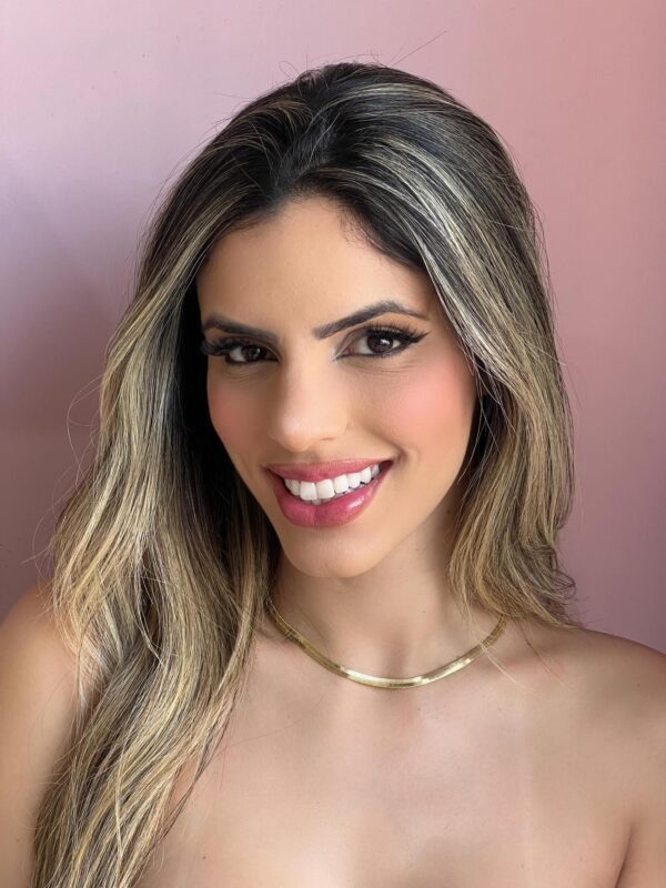 Choker Malha Fita Dourado