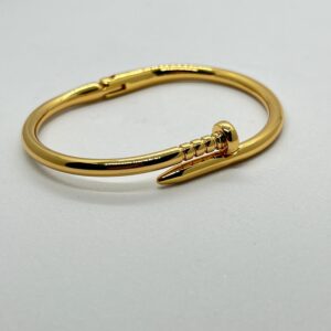 Bracelete Premium Prego Dourado