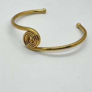 Bracelete Espiral Dourado