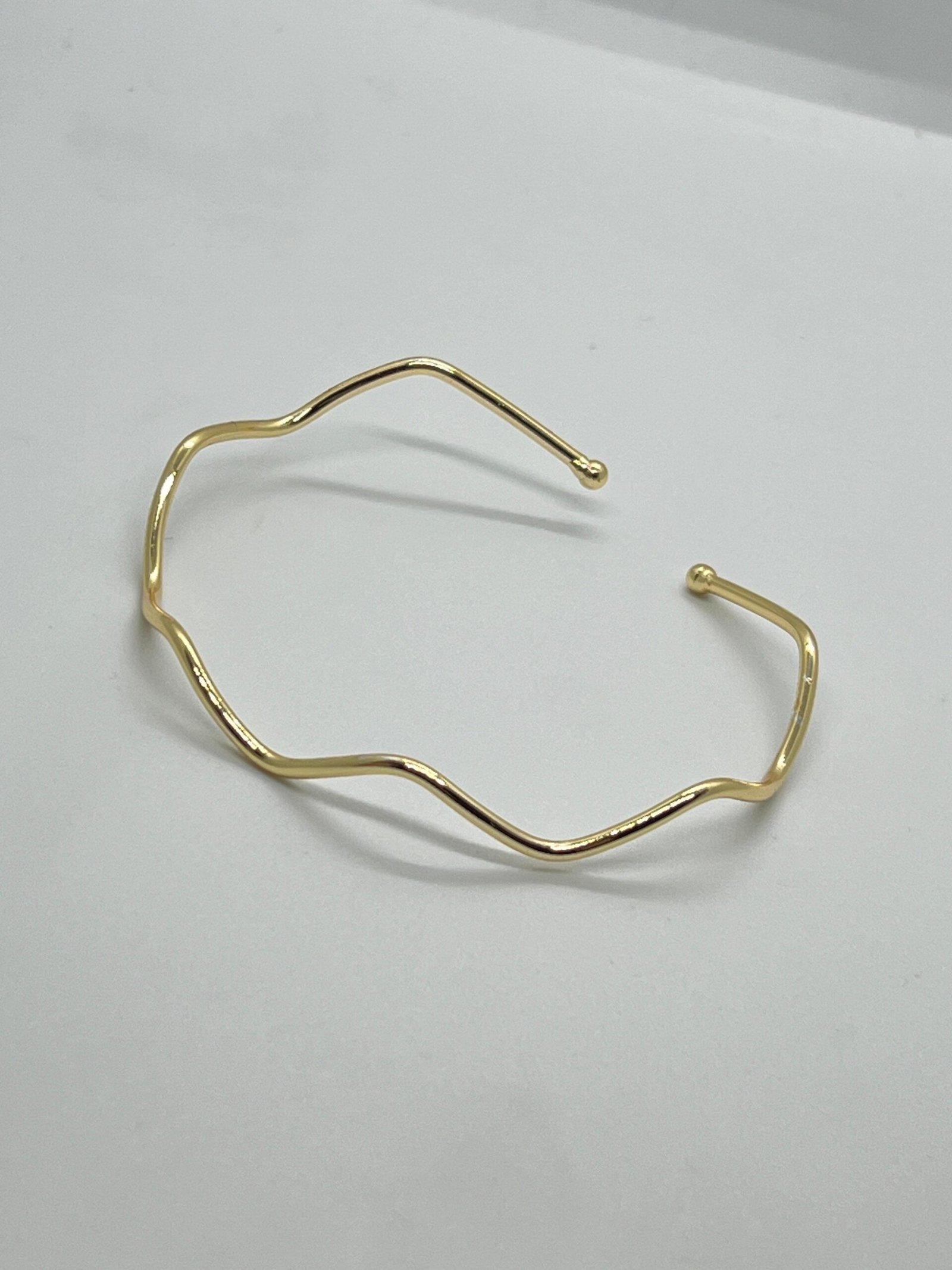 Bracelete Ondinha Dourado 2 Brilho Na Pele Acessórios Bracelete Ondinha Dourado - Imagem 2