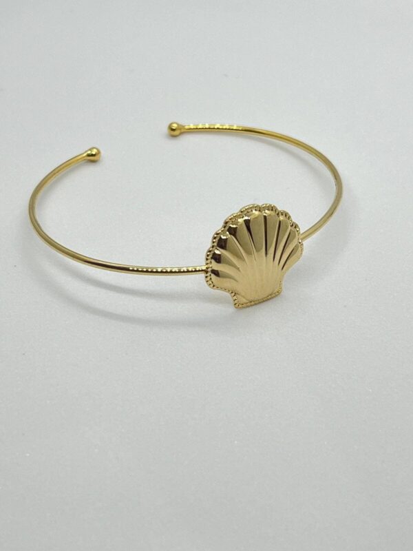 Bracelete Concha Shell Dourado