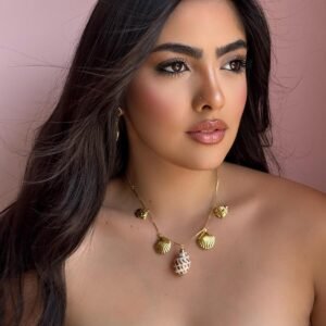 Colar Fundo do Mar Caramujo Dourado