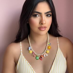 Colar Choker Charm Pérola