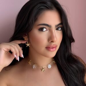 Brinco Pendurado Estrelas Tainá