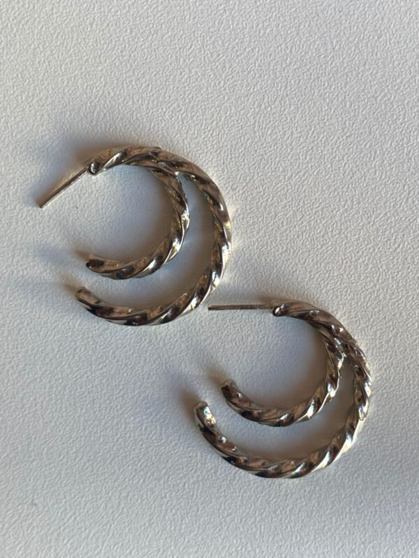 Brinco Torcido Duplo Níquel