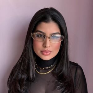 Óculos de Sol Transparente Inspiração Miu Nocturne Degradê