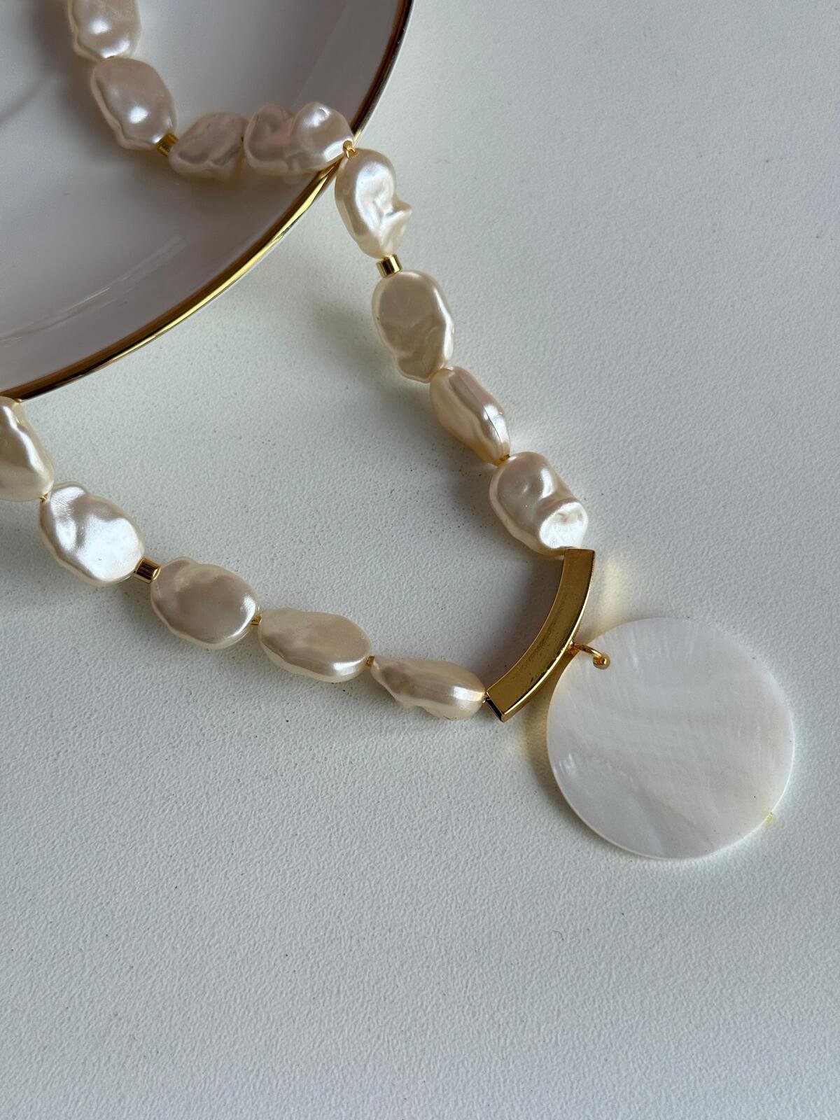 Colar Madrepérola Glam 4 Brilho Na Pele Acessórios Colar Madrepérola Glam - Imagem 4