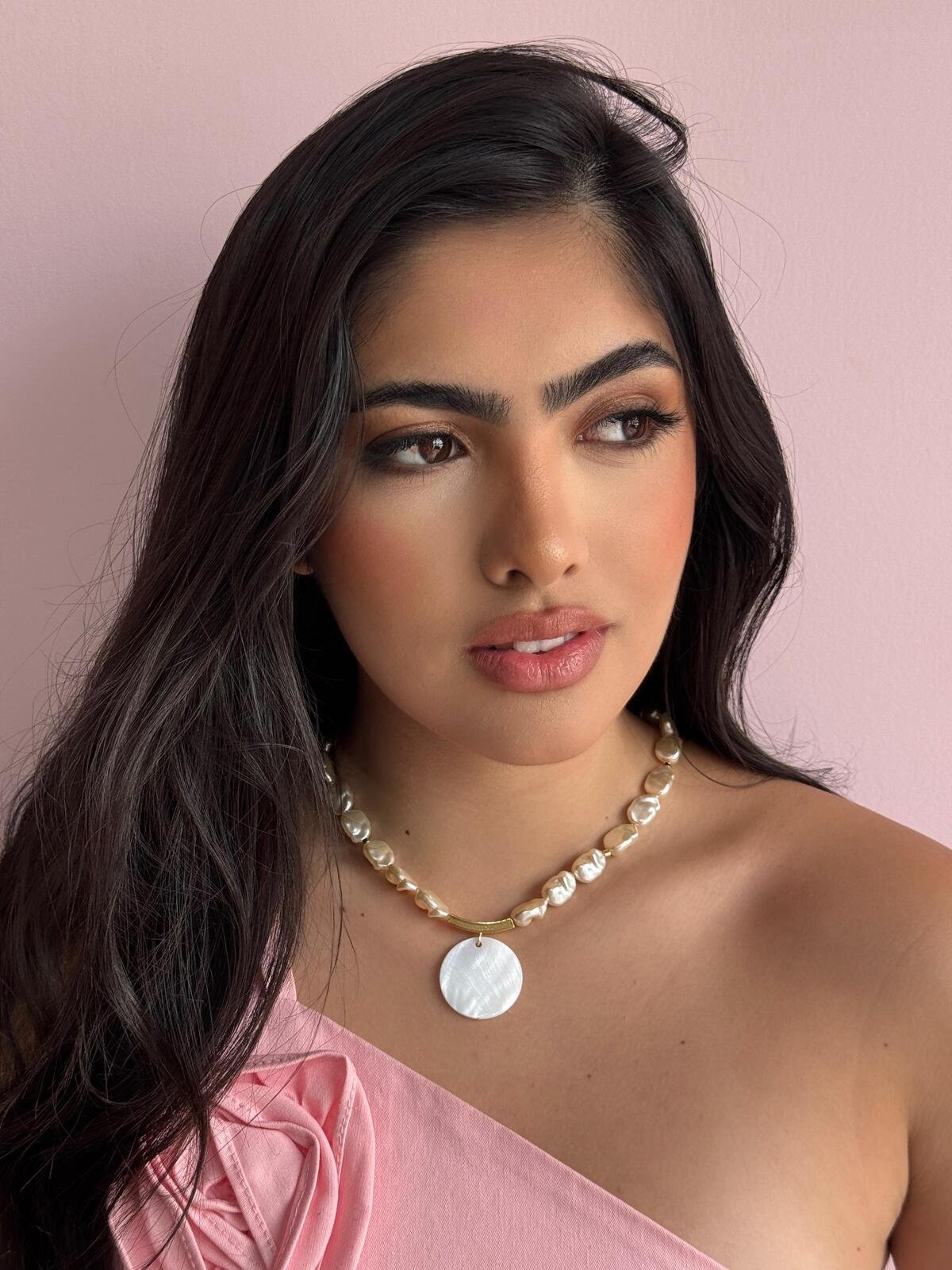 Colar Madrepérola Glam 1 Brilho Na Pele Acessórios Colar Madrepérola