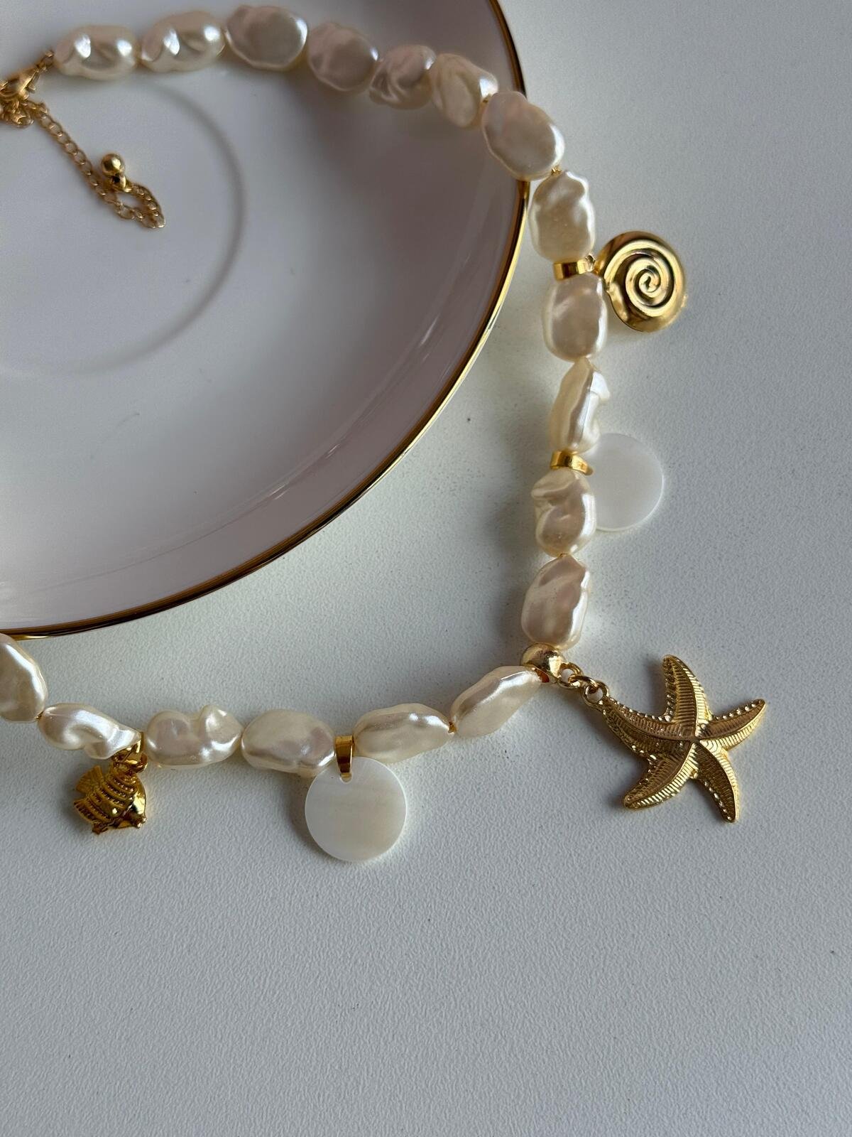 Colar Pérola Barroca Encanto Do Mar 2 Brilho Na Pele Acessórios Colar Pérola Barroca Encanto Do Mar - Imagem 2