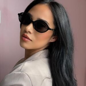 Óculos de Sol Oval Insp Miu Preto