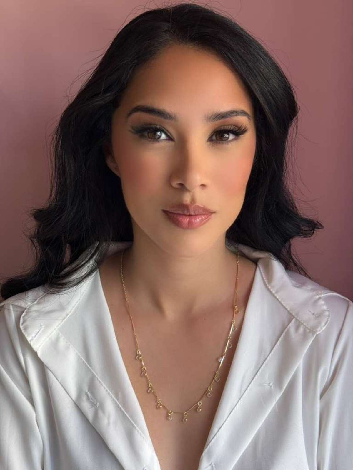 Colar longo Palitos Cristais Pendurados Dourado