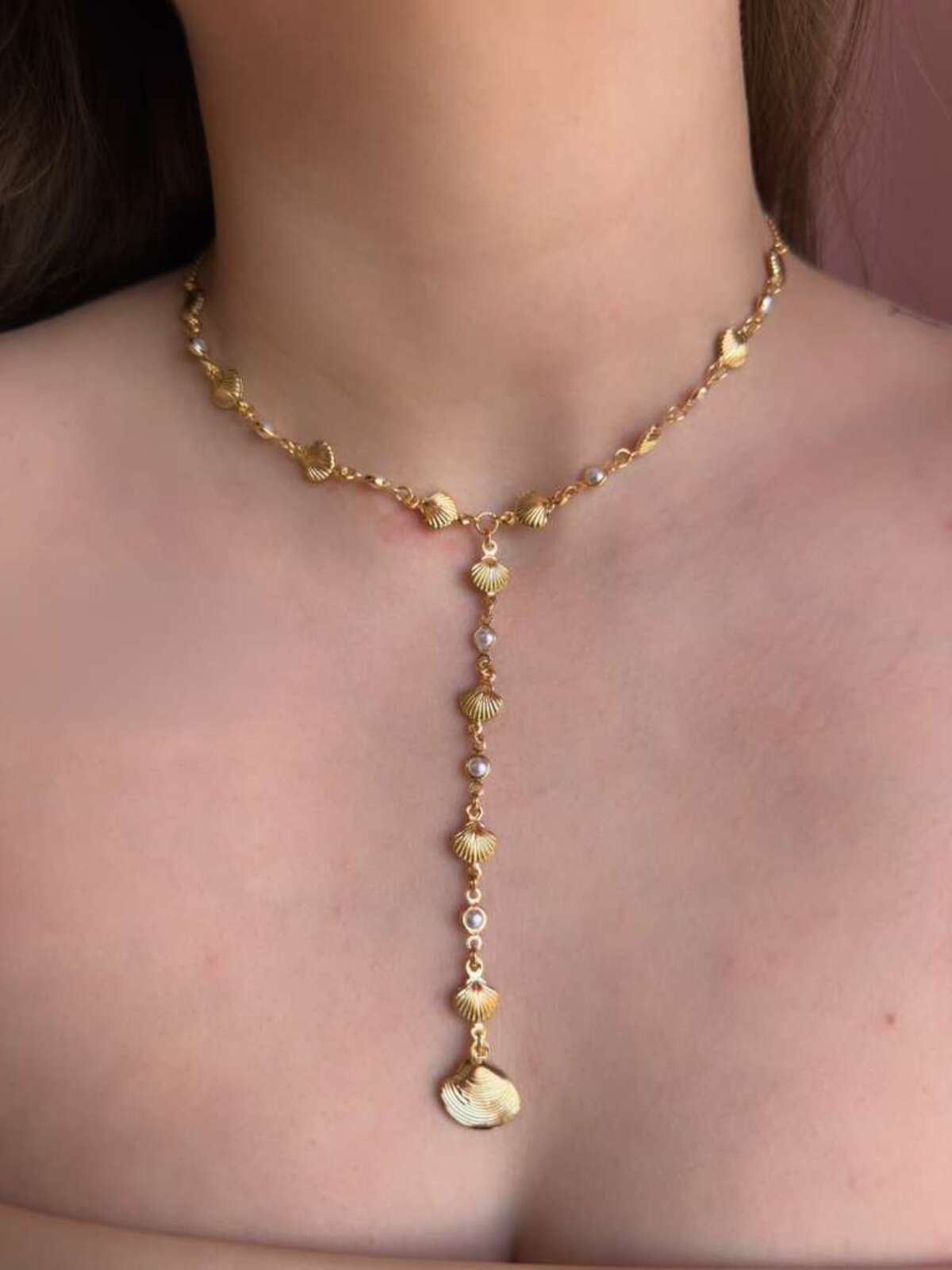 Colar Gravatinha Conchas do Mar - Imagem 3