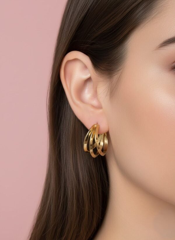 Brinco Argola Triplus Aço Inoxidável