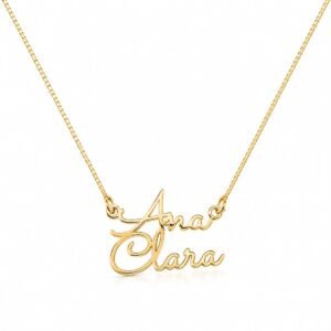 Colar Personalizado Nome Ouro