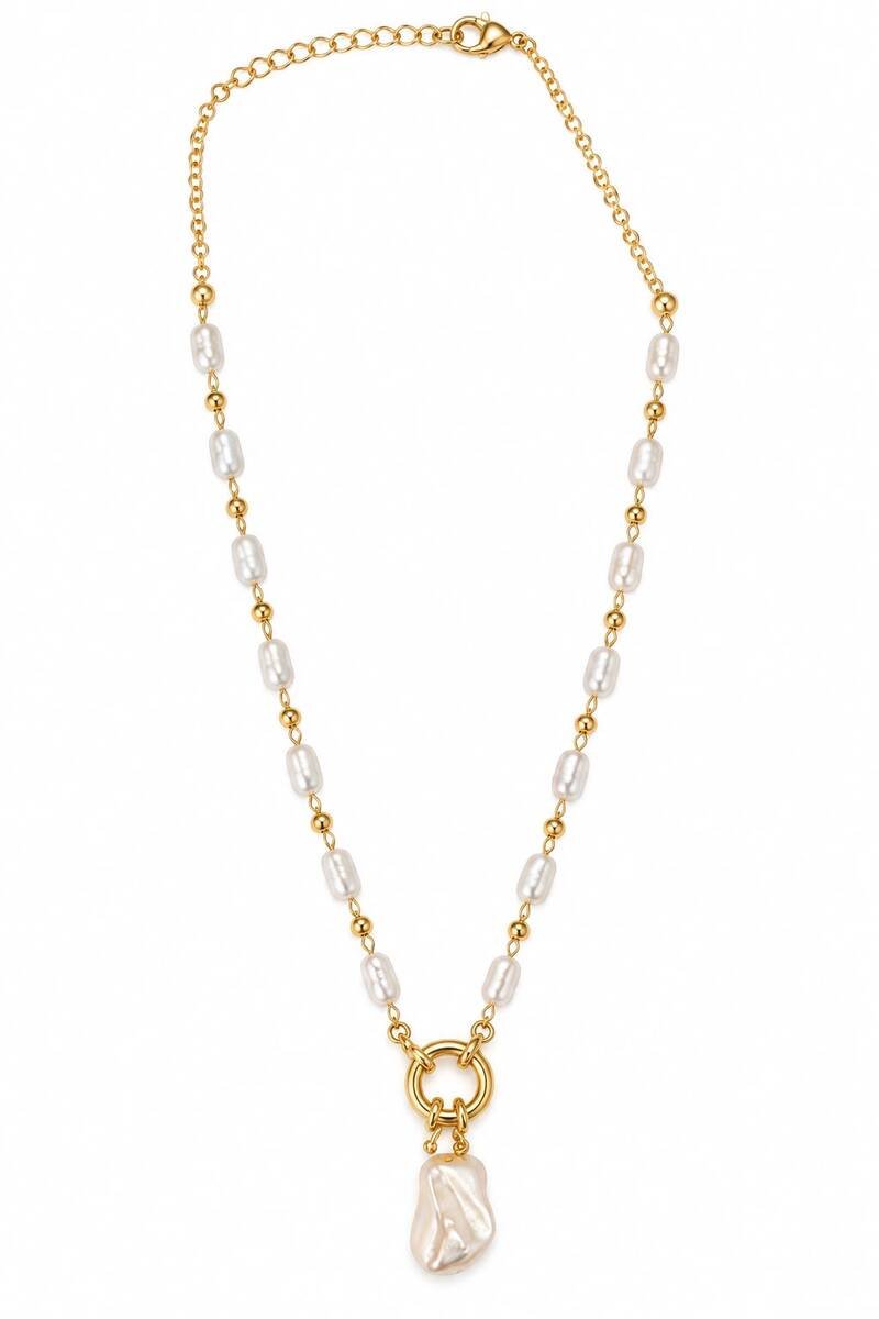 Choker Peróla Barroca Boia - bijuteria feminina Brilho na Pele Choker Peróla Barroca Boia - Imagem 3