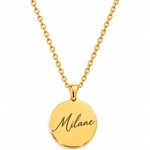 Colar Medalha Aço 20m Personalizado